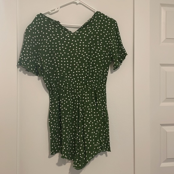 Polka Dot Ruffle Romper - Picture 5 of 5